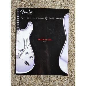 2001 Fender FRONTLINE Catalog Guitars Basses Amplifiers Violins Accessories